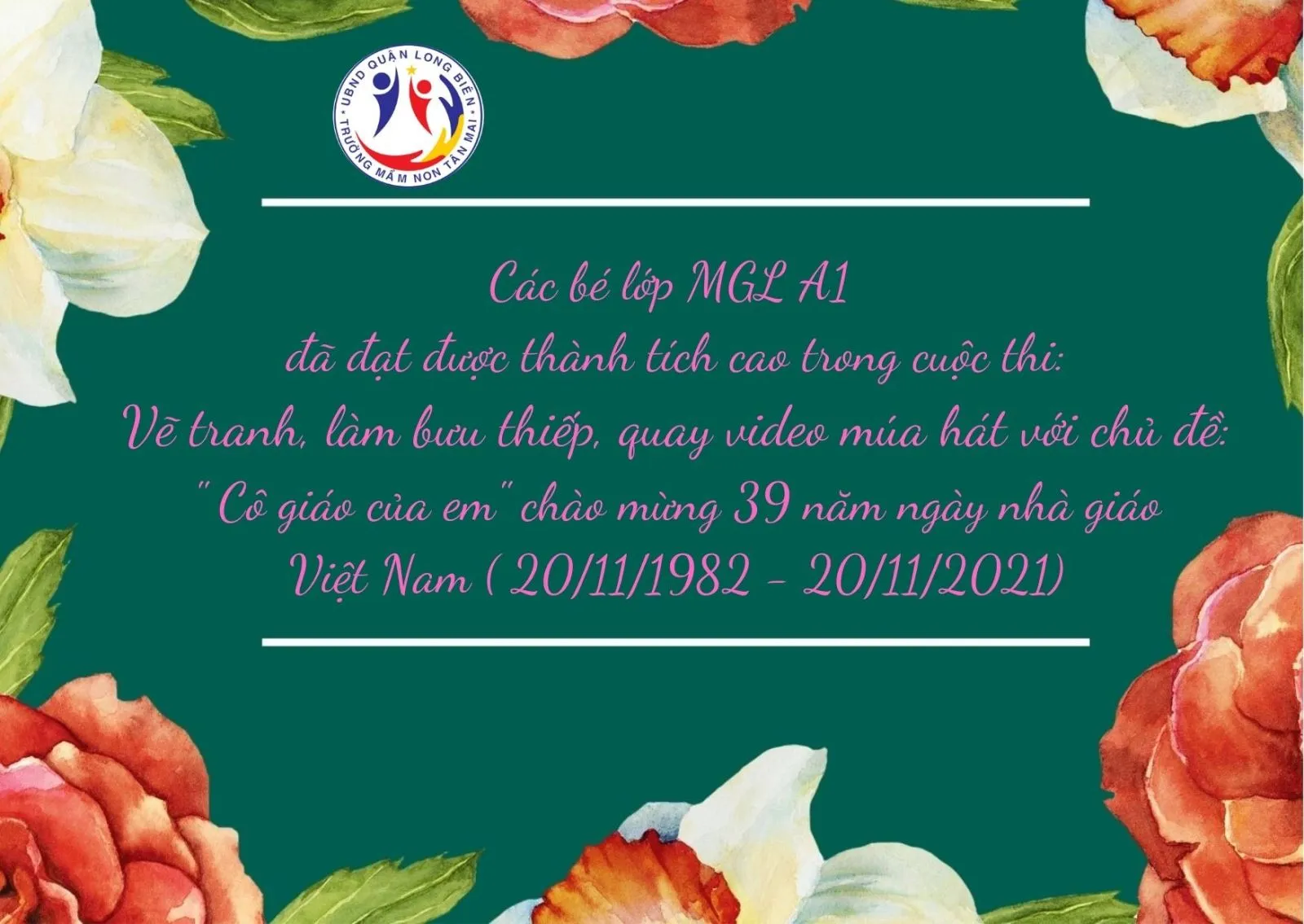 Các bé lớp mẫu giáo đạt thành tích cao trong cuộc thi vẽ tranh