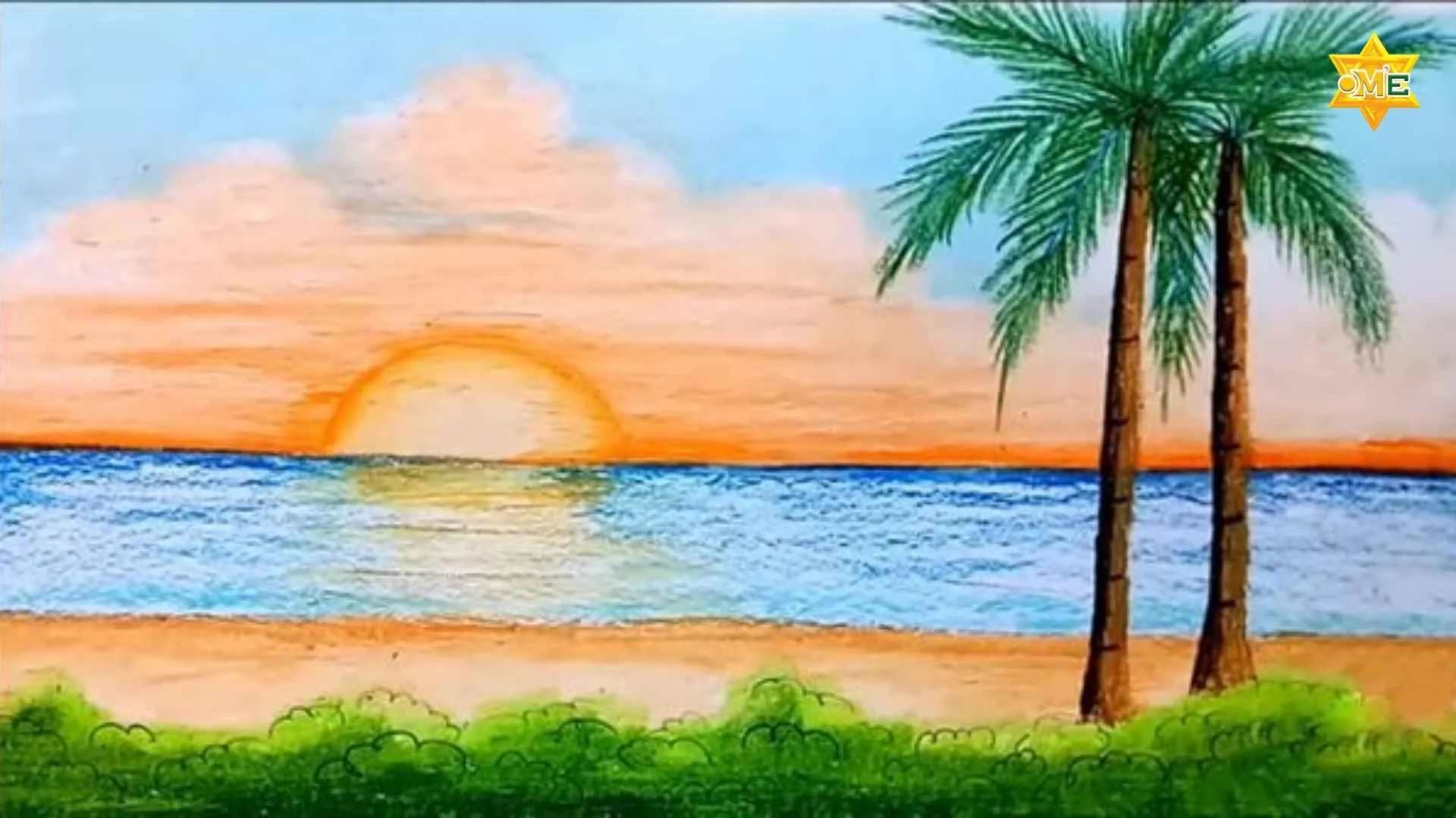 Các bức tranh vẽ về biển cả mang đến không gian rộng lớn và màu sắc tươi mát