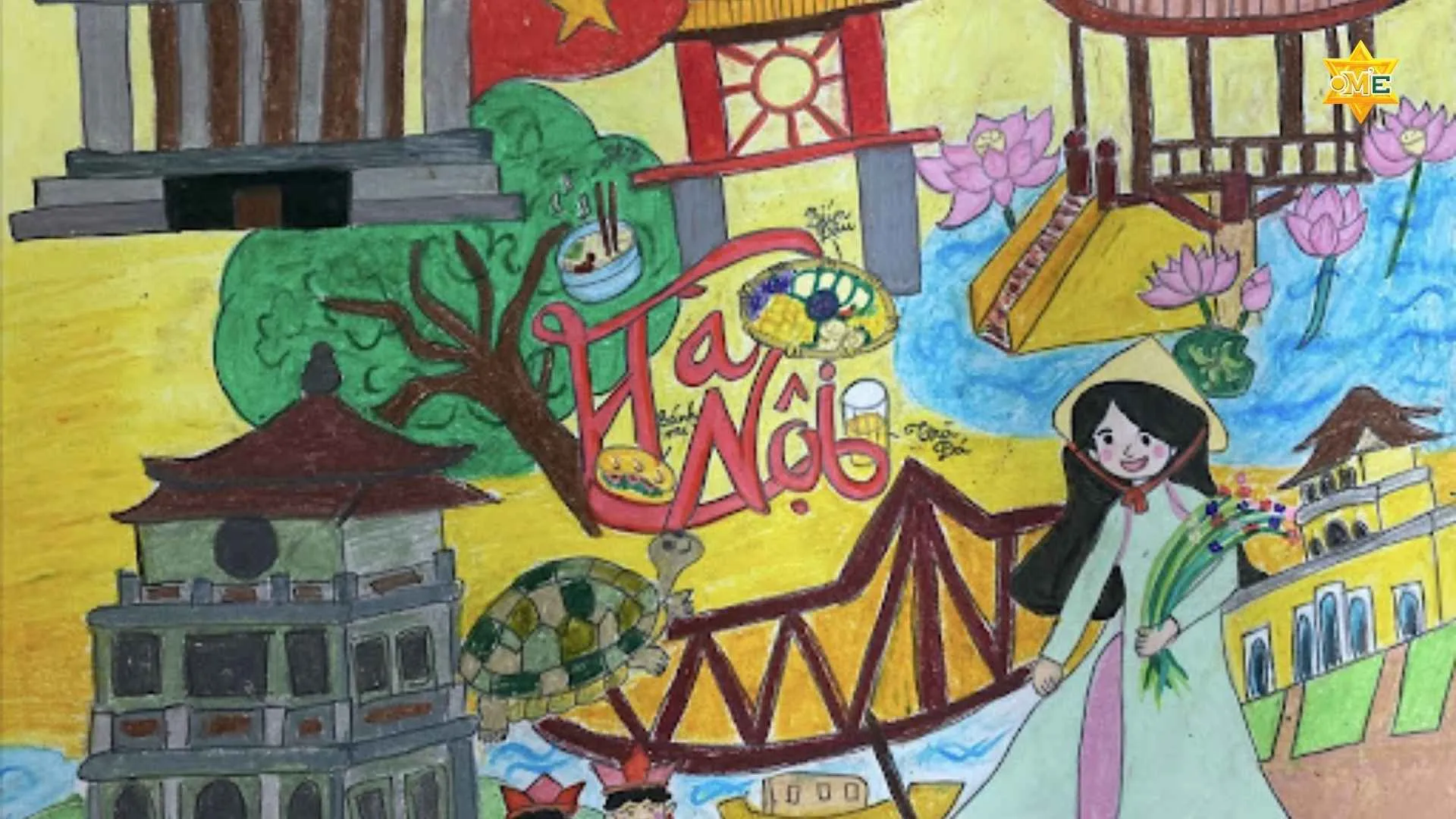 Các bức tranh vẽ về Hà Nội thể hiện tình yêu dành cho thủ đô nghìn năm văn hiến