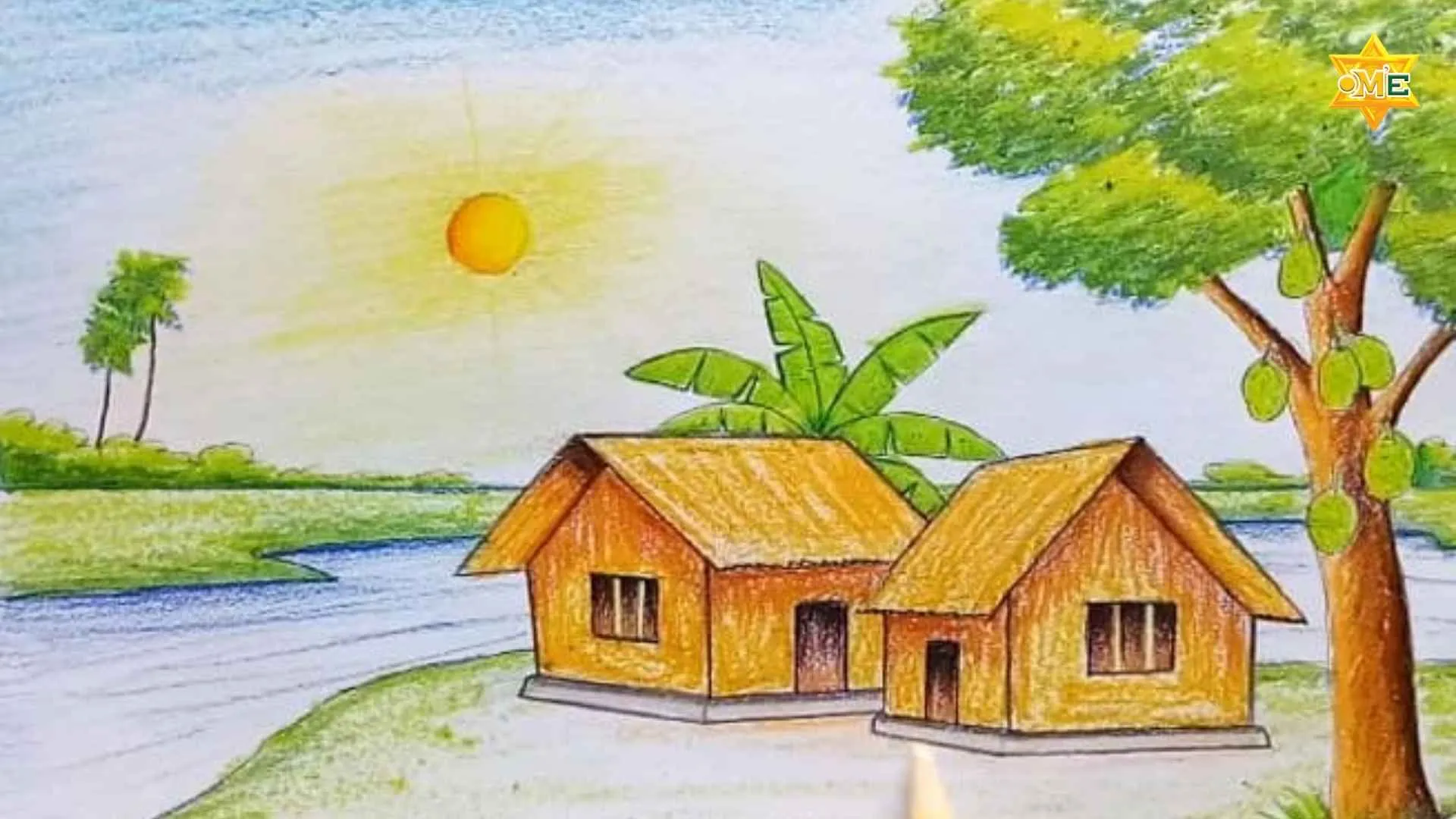 Các bức tranh vẽ về ngôi nhà mơ ước chứa đựng những khát vọng của tuổi thơ