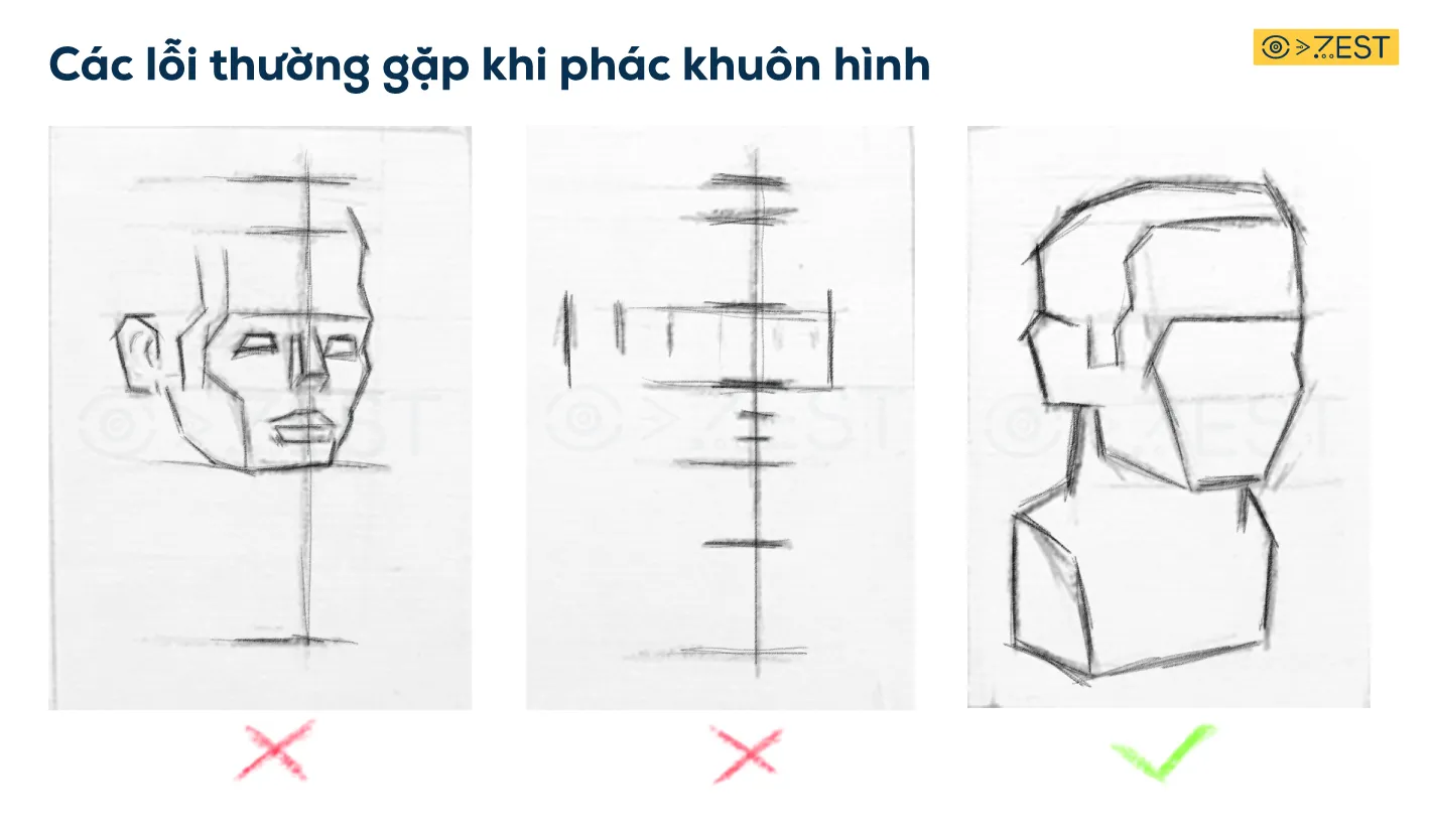 Sai lầm thường gặp khi phác khuôn hình