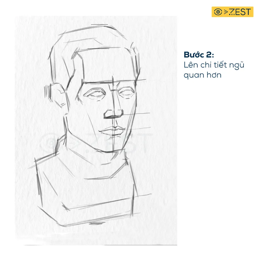 Nâng cao chi tiết ngũ quan cho tượng