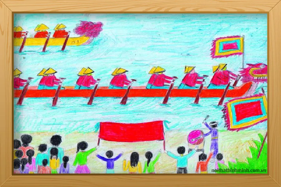 Các đội thuyền rồng tranh tài quyết liệt trong tiếng cổ vũ của người dân