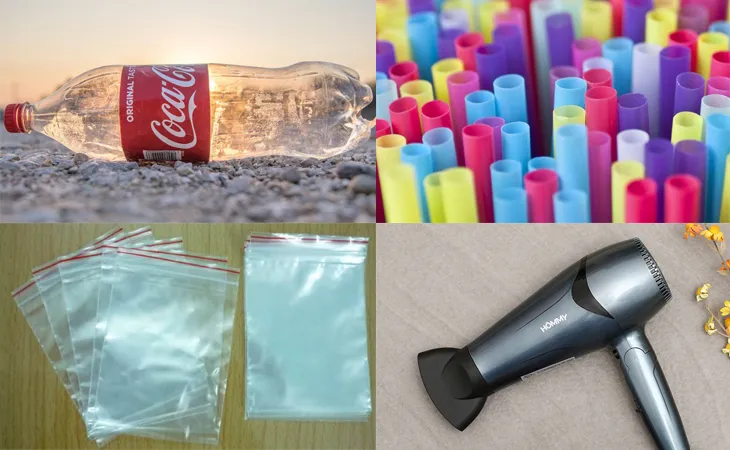 Chuẩn bị các dụng cụ để hút chân không thủ công bằng máy sấy tóc