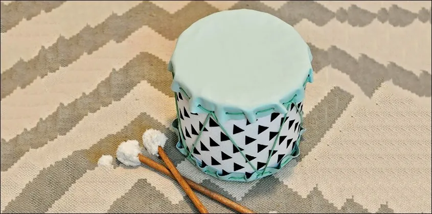 Cách làm trống đồ chơi độc đáo từ vỏ lon sữa bột