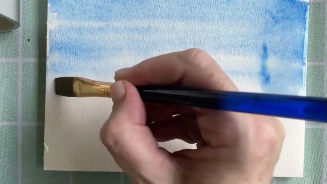 Cách nhấc màu để sửa lỗi khi vẽ tranh màu nước đơn giản