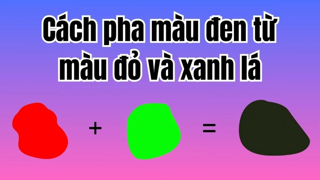 cách pha màu đen bị nâu bẩn khi trộn acrylic