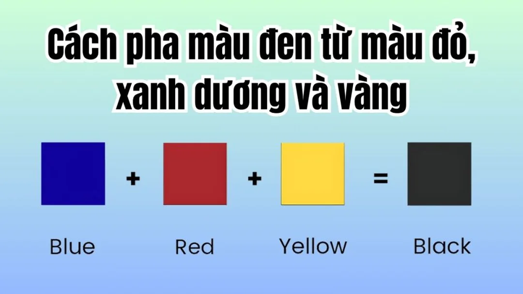 Cách pha màu đen đậm bằng màu acrylic cơ bản cách pha màu đen đậm bằng các màu cơ bản
