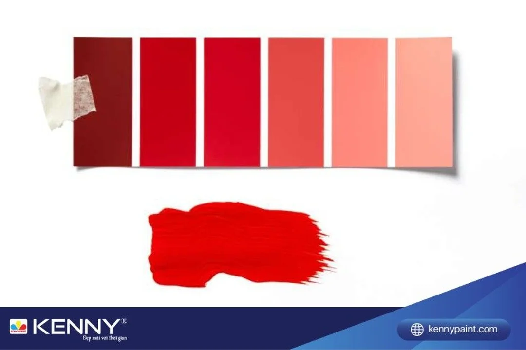 cách pha màu đỏ cherry so sánh đỏ đô burgundy