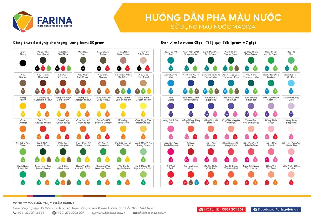 cách pha màu kem số lượng nhiều cho lớp học tô tượng
