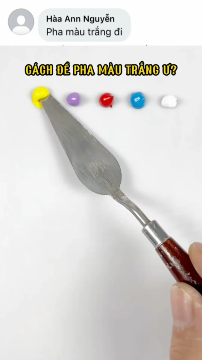 Cách pha màu trắng acrylic trên bảng pha trước khi tô tượng cách pha màu trắng acrylic trên bảng pha trước khi tô tượng