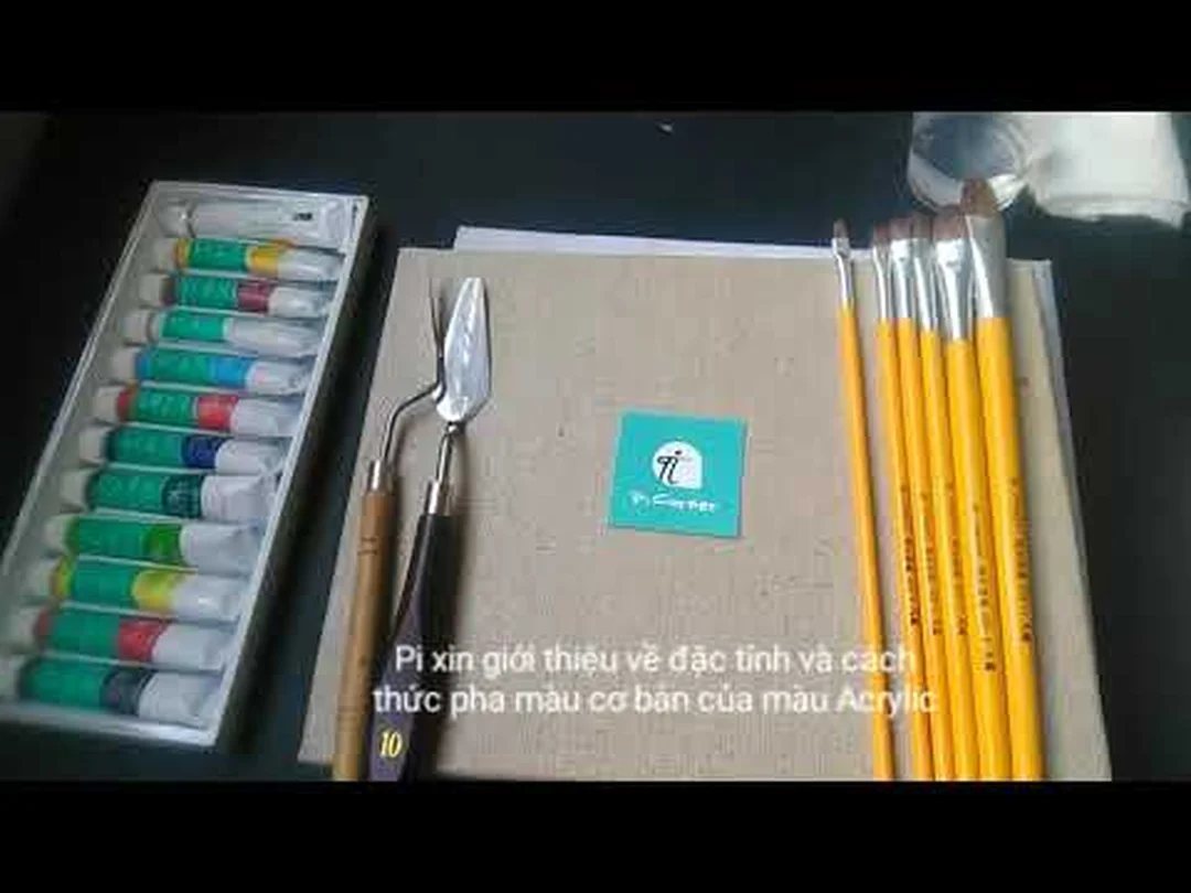 Cách pha màu và đặc tính cơ bản của Acrylic