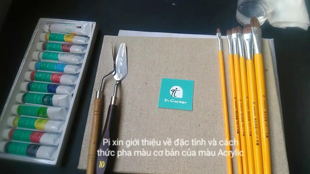 Cách pha màu và đặc tính cơ bản của acrylic