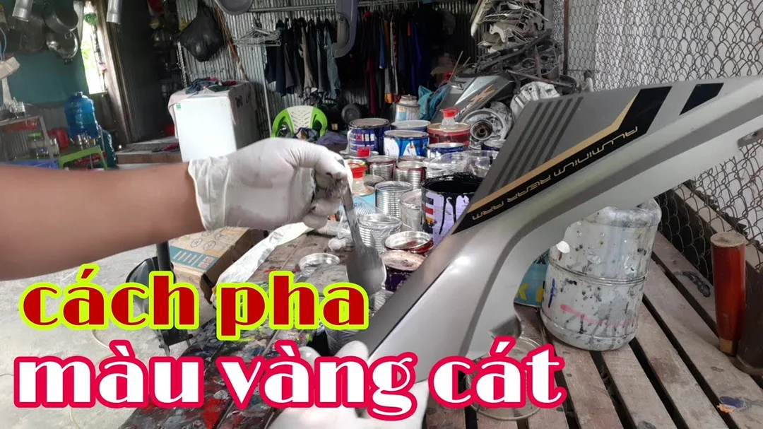 Cách pha màu vàng cát bằng acrylic cách pha màu vàng cát bằng acrylic nhiều cấp độ màu