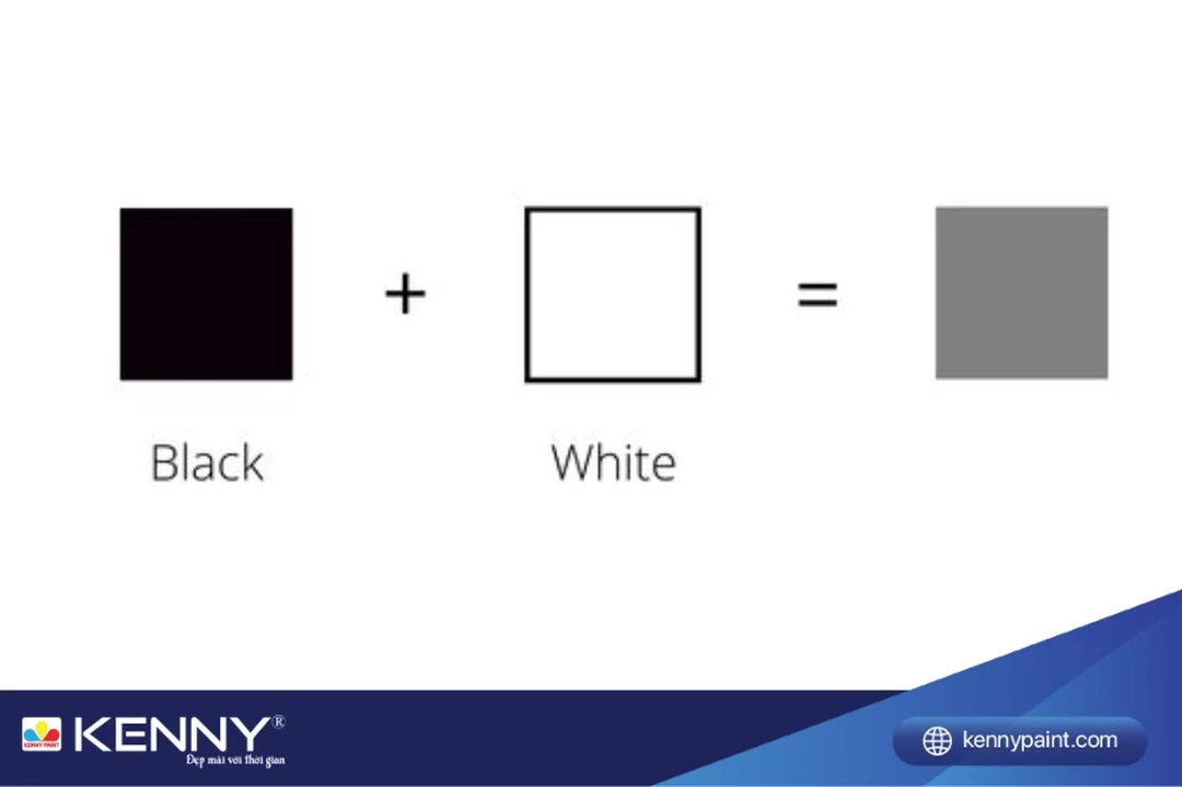 cách pha màu xám bạc từ màu xám cơ bản
