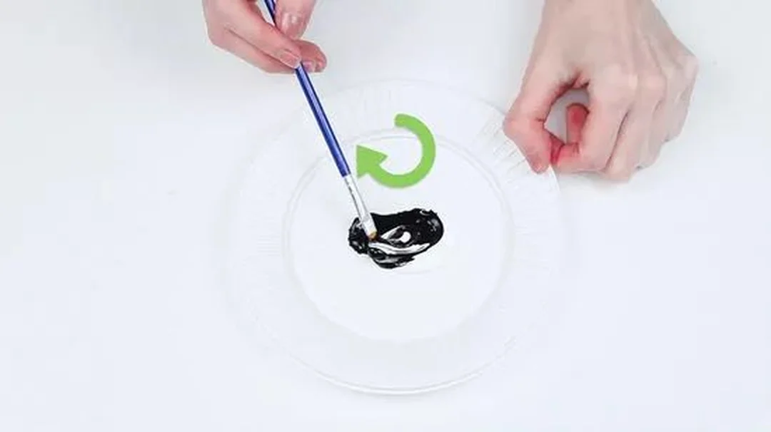 cách pha màu xám bằng đen và trắng trên bảng pha