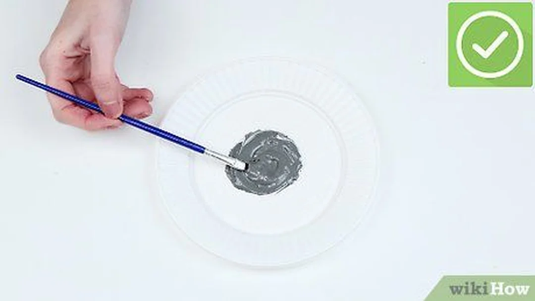 cách pha màu xám khi tô tượng thạch cao bằng màu acrylic