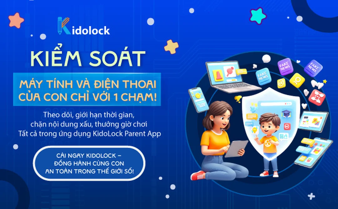 cách pha màu xanh da trời với ảnh minh họa giao diện di động tông xanh