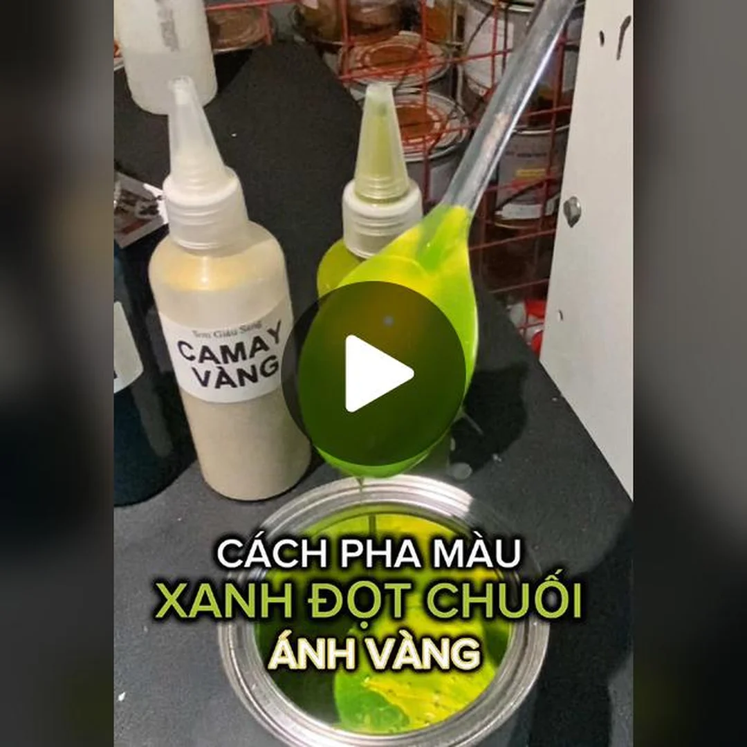 So sánh màu acrylic khi pha xanh nõn chuối cách pha màu xanh nõn chuối với nhiều loại màu acrylic