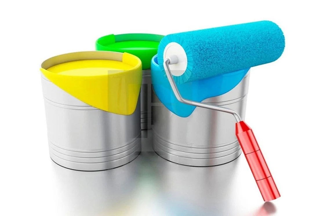 cách pha màu xanh nước biển với khay màu và cọ acrylic