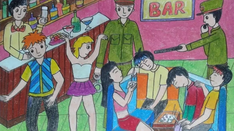 Cảm hứng sáng tác vẽ tranh về tệ nạn xã hội 3 mới mẻ