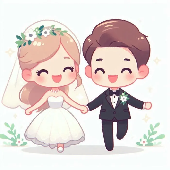 chibi đôi hạnh phúc