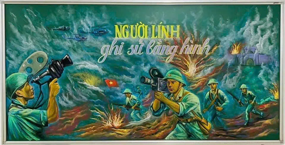 Chủ đề lịch sử và danh nhân thường xuyên xuất hiện trong tranh vẽ quốc khánh