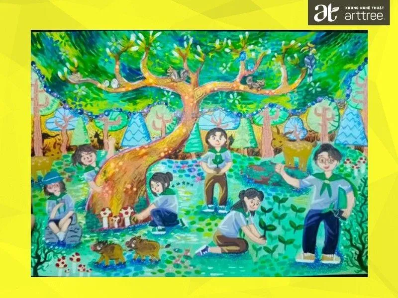 Tranh chung tay bảo vệ môi trường