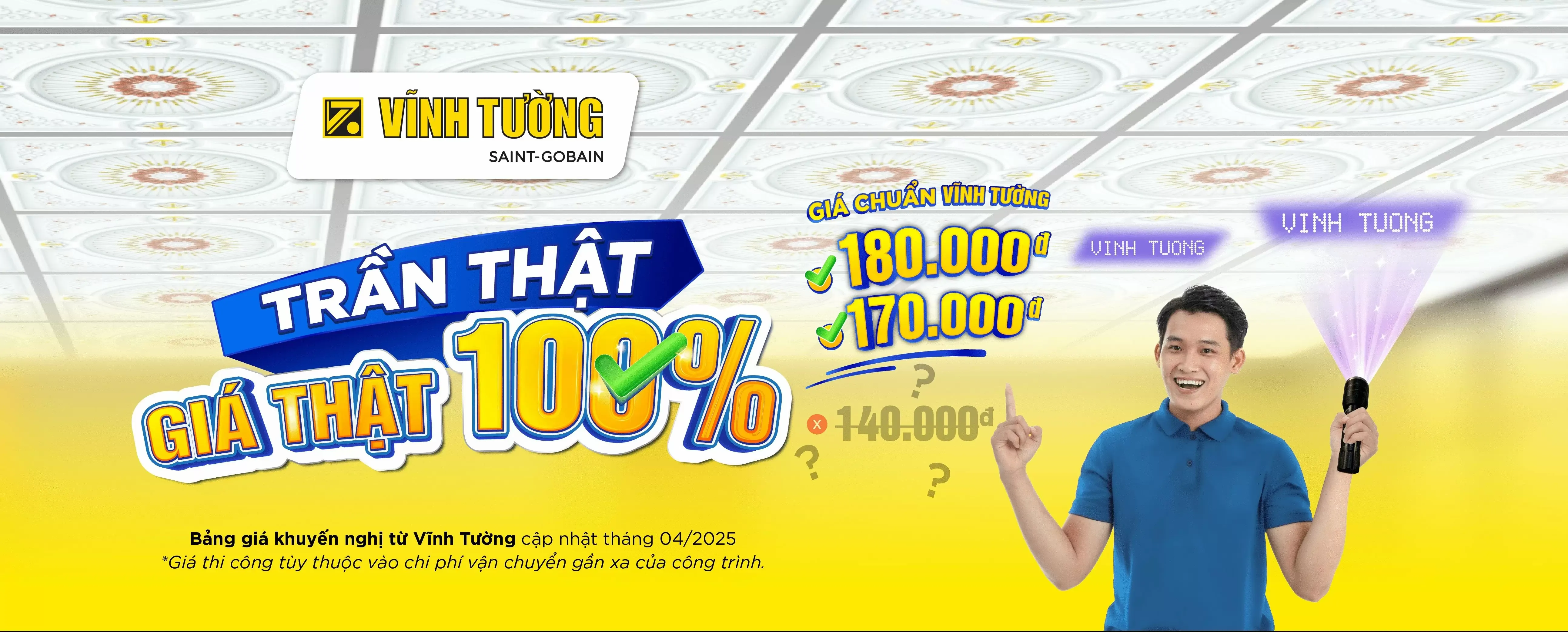 Đại lý ủy quyền cung cấp vật tư thạch cao Vĩnh Tường chính hãng tại Huế