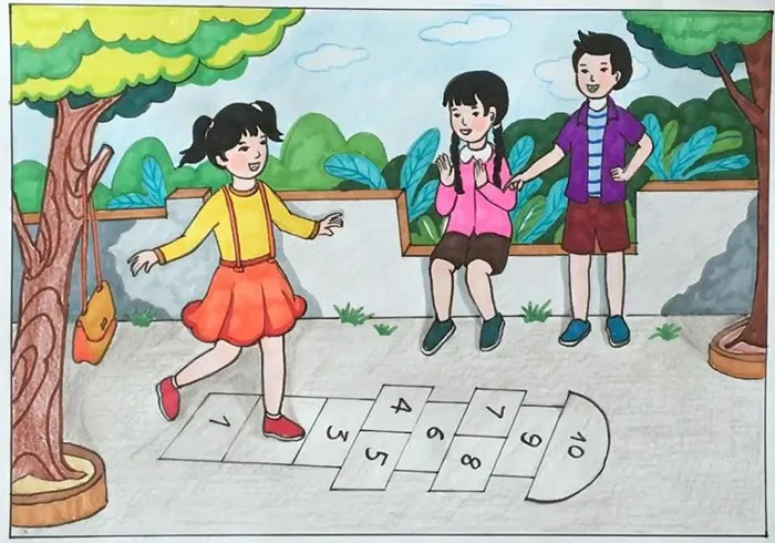 Cùng bạn bè chơi những trò chơi dân gian