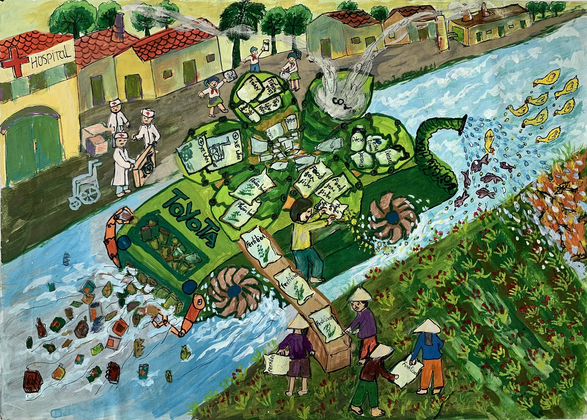 Cuộc thi vẽ tranh Toyota năm 2022 đầy ý tưởng mới mẻ