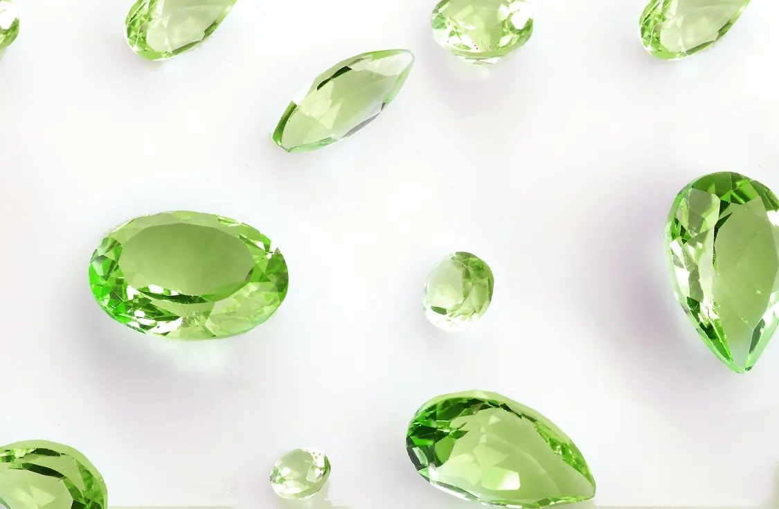 Đá phong thủy xanh lá peridot