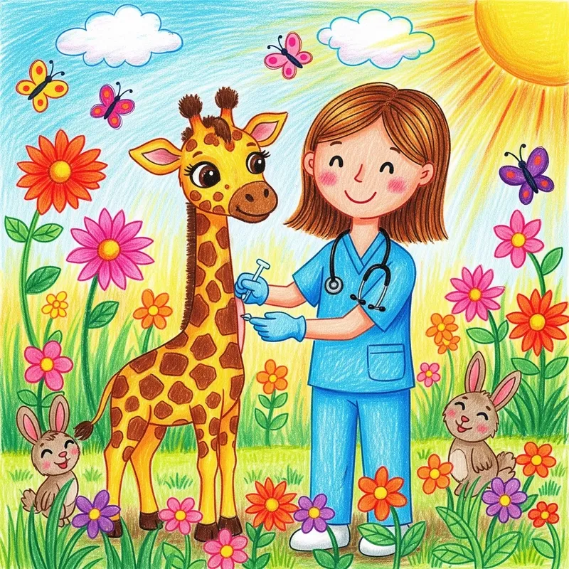 Đề tài vẽ tranh về bác sĩ cho học sinh lớp 5