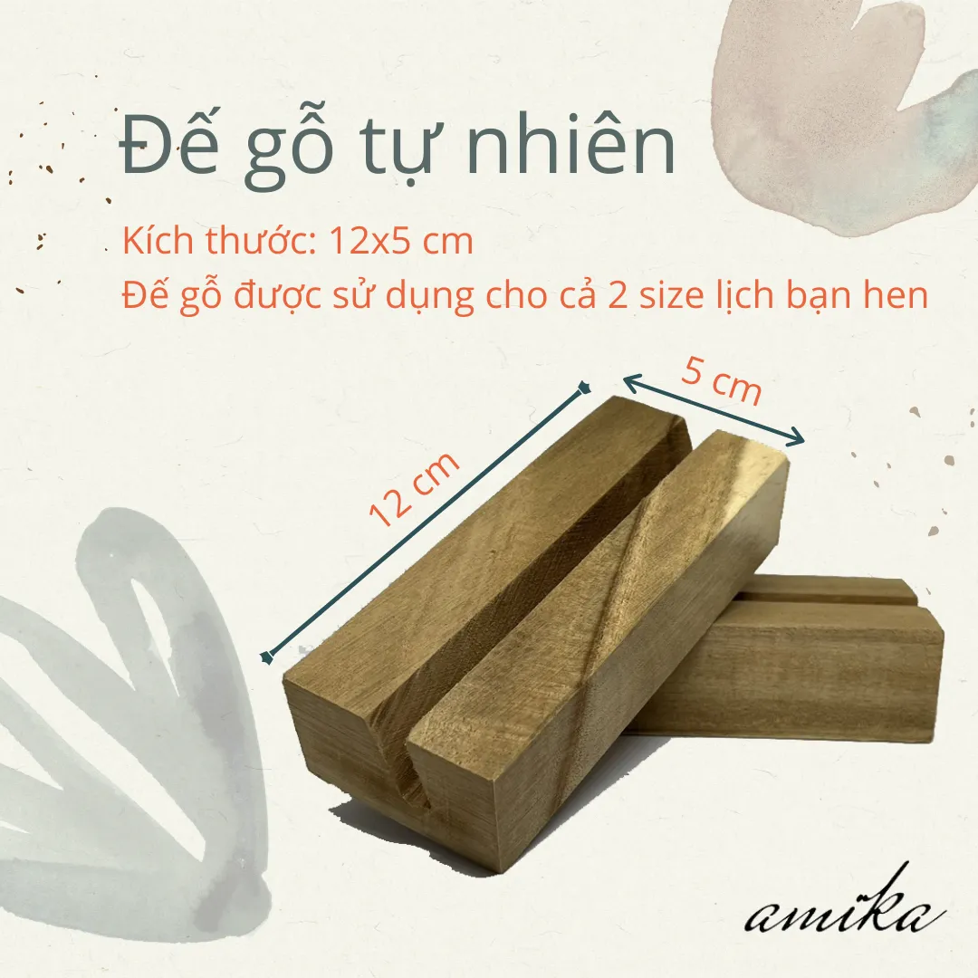 Đế gỗ tự nhiên với thiết kế rãnh đa năng