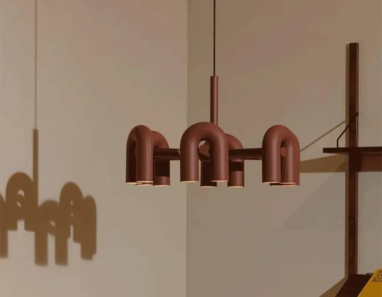 Đèn thả trang trí quán hình chữ U sáng tạo HX021