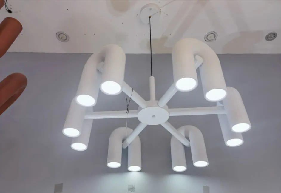 Đèn thả trang trí quán hình chữ U sáng tạo HX021