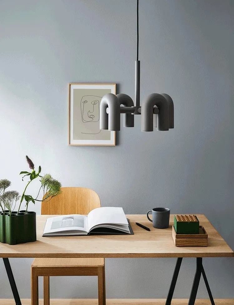 Đèn thả trang trí quán hình chữ U sáng tạo HX021