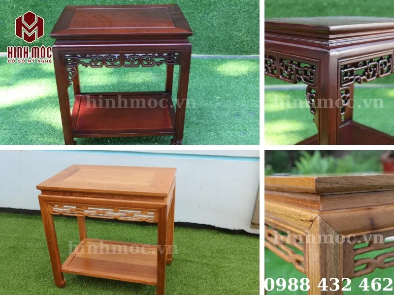 Đôn gỗ Gụ kê tượng Phật cao cấp