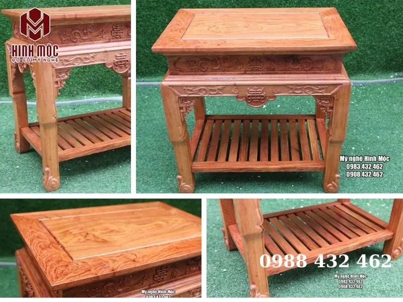 Đôn gỗ yếm rồng dùng kê tượng hoặc loa