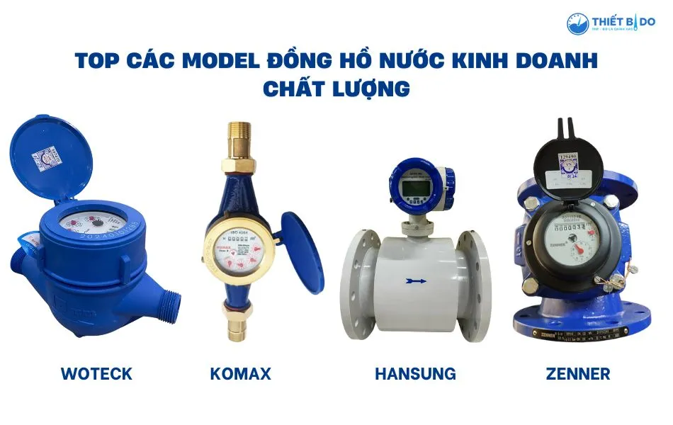 Các loại đồng hồ nước phù hợp cho kinh doanh