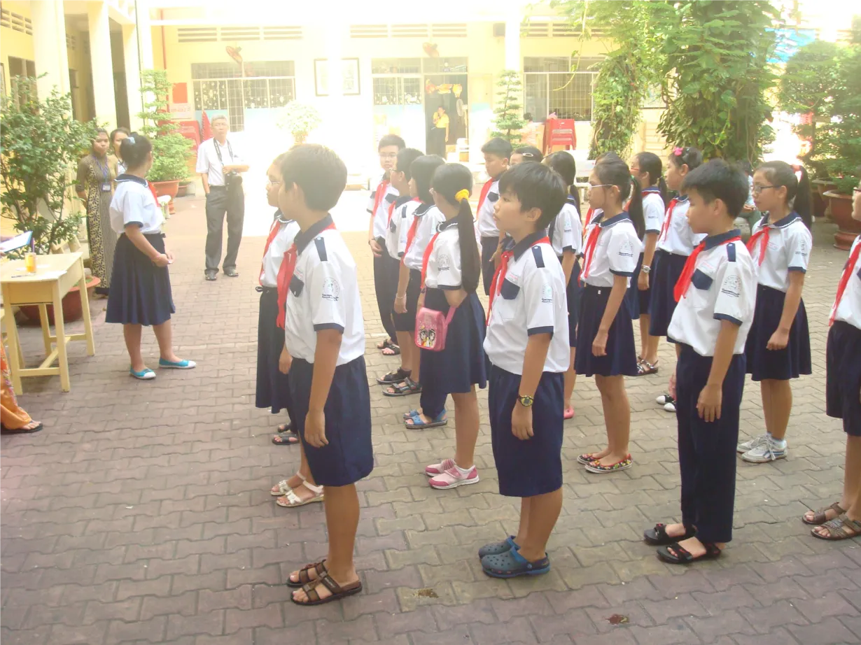 Hướng dẫn kỹ thuật thực hành nghi thức Đội của Liên đội trường