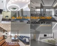 Khám phá các mẫu trần thạch cao kết hợp tấm xuyên sáng Barrisol đẳng cấp