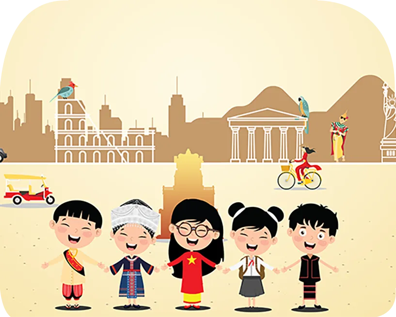 Poster cuộc thi thiếu nhi Việt Nam vươn ra thế giới đầy màu sắc