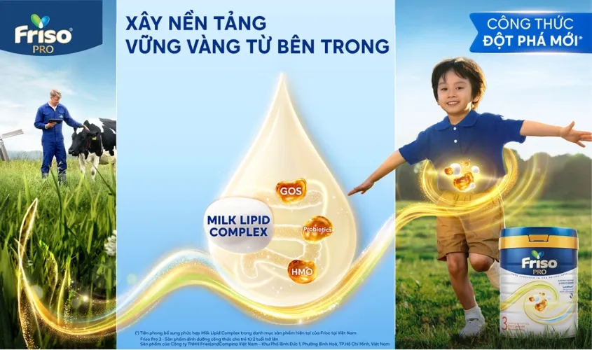 Friso Pro đồng hành cùng sự phát triển khỏe mạnh của trẻ nhỏ