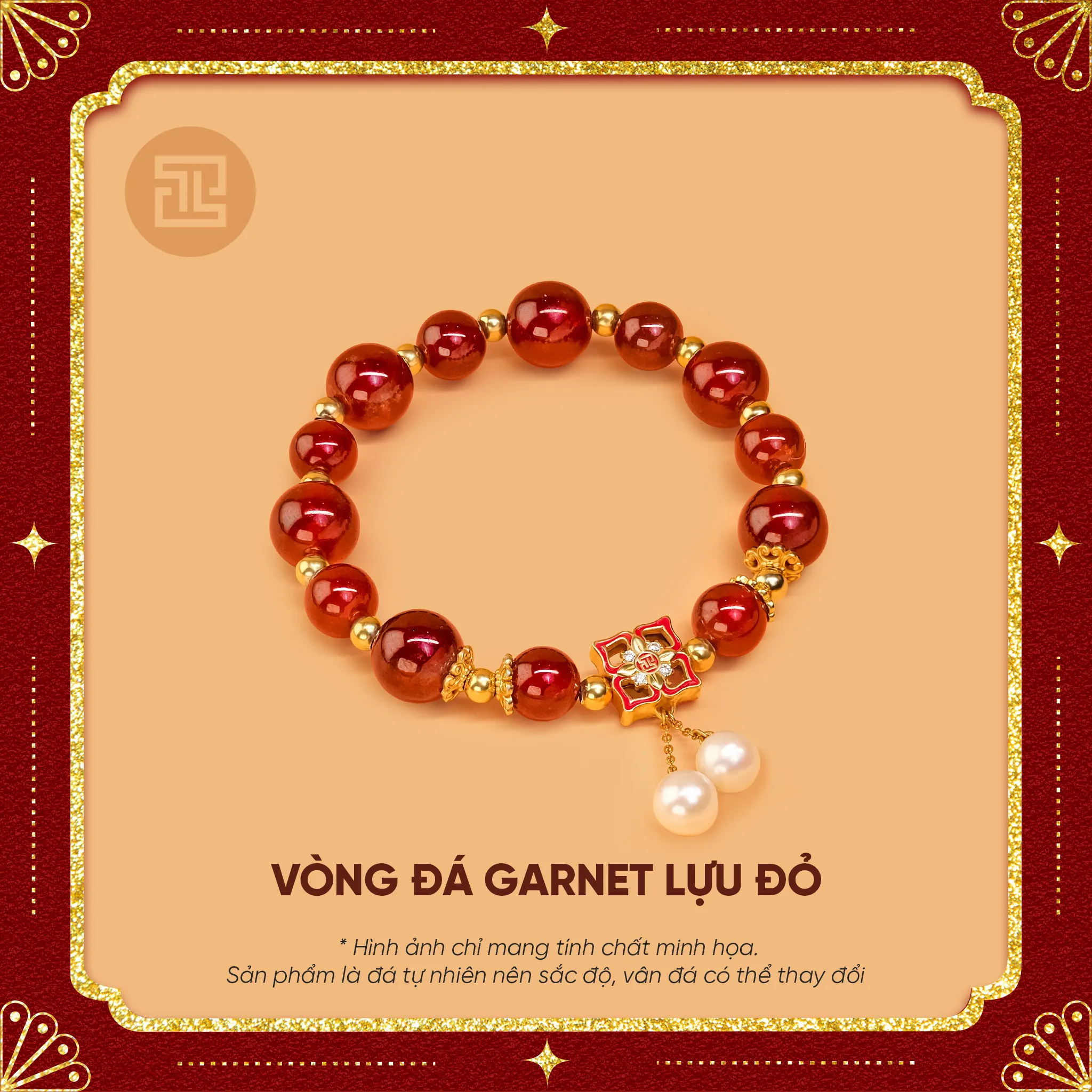 Vòng Garnet Lựu Đỏ