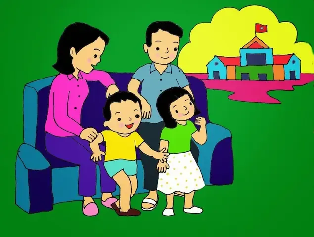 Gia đình cùng nhau chuẩn bị cho một chuyến đi chơi xa đầy hứng khởi