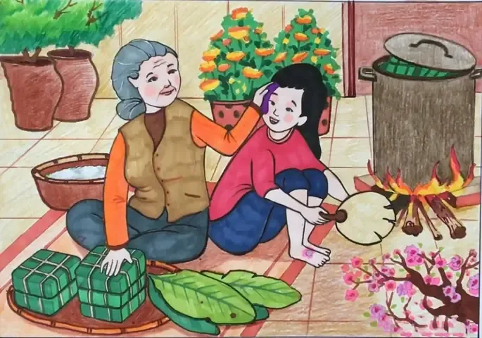 Gia đình cùng nhau thưởng thức những món ăn ngon trong không gian vui vẻ