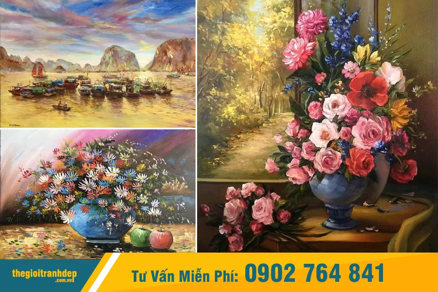 Giá trị nghệ thuật và tính độc bản của các mẫu tranh sơn dầu vẽ tay tại Đà Nẵng