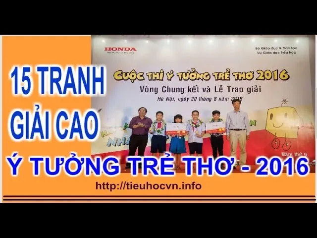 Giải thưởng tranh thiếu nhi sẽ khiến các em thỏa sức sáng tạo