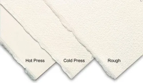 Phân loại các dòng giấy vẽ màu nước phổ biến Cold-press và Hot-press